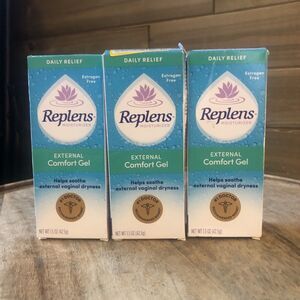 (3) Replens Moisturizer External Vaginal Dryness Comfort Gel 1.5oz each